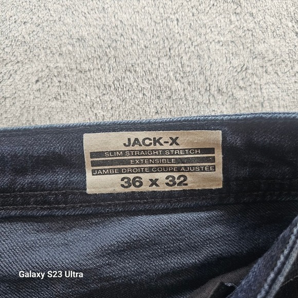 Men's, Buffalo David Bitton, dark denim jeans "JACK-X" slim straight,36x32, NWOT - Picture 8 of 12